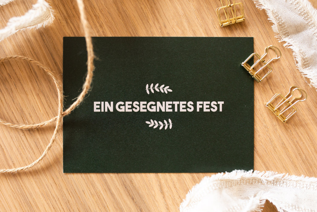 Ein gesegnetes Fest | Postkarte A6