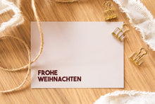 Laden Sie das Bild in den Galerie-Viewer, 4 Postkarten Weihnachten | beige A6